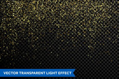 Sihirli ışıltılı stardust parçacıkların altın glitter