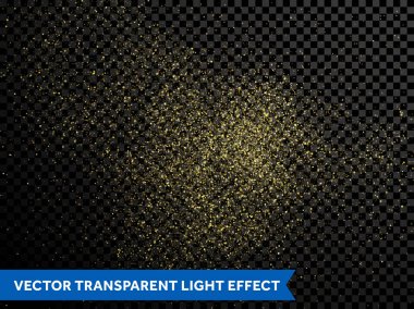 Sihirli ışıltılı stardust, altın glitter parçacıklar kar