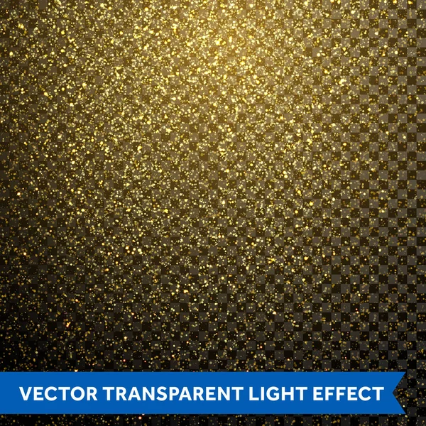 Partículas de vetor poeira dourada, brilho brilhante textura — Vetor de Stock