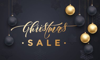 Noel satış kar taneleri desen altın topları süslemeleri ile