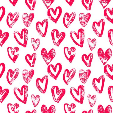 Kalpler kırmızı kutsal kişilerin resmi için Sevgililer günü sanat desen