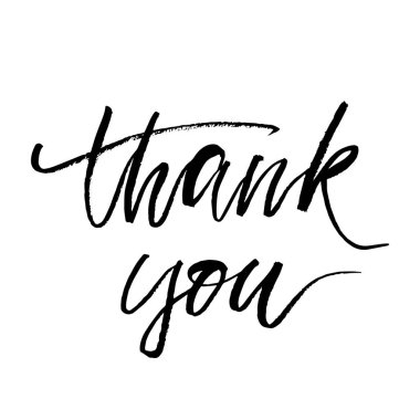 Teşekkür ederim vektör metin hat