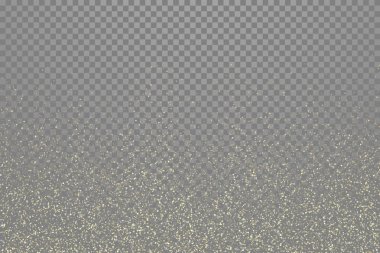 Altın glitter toz iz vektör şeffaf