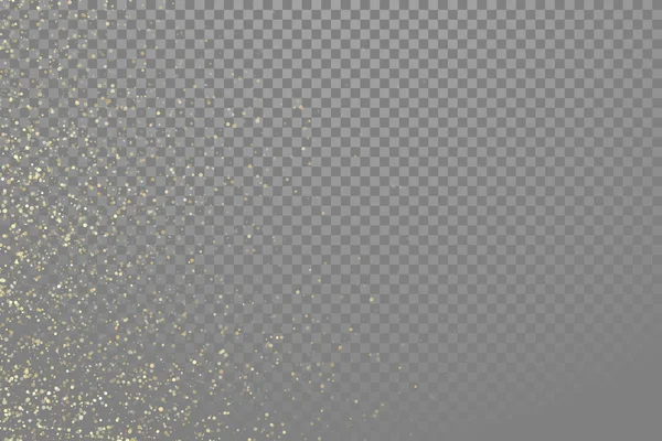 Glow gold particles vector star dust shimmer — Stock Vector