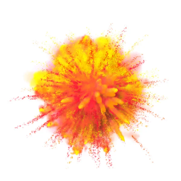 Farbe Pulver Explosionsfarbe auf schwarzem Hintergrund — Stockfoto