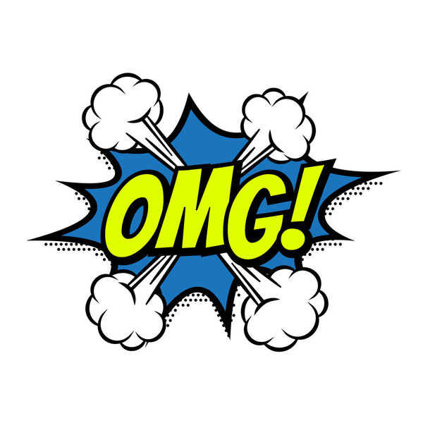 Изолированная цветовая иконка OMG
