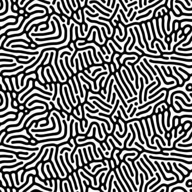 Vektör organik düzensiz çizgi ve noktalar deseninin arka plan