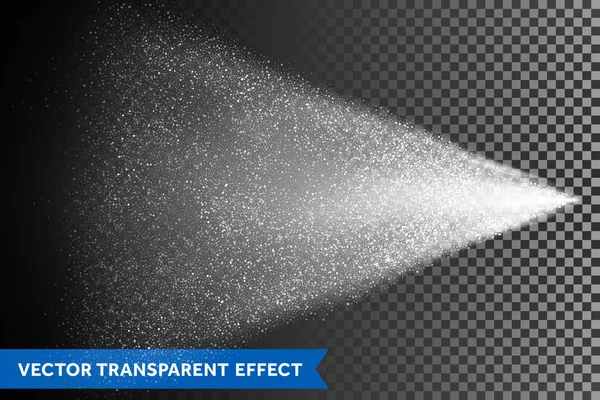 Névoa de pulverização de água de atomizador. Efeito de dispersão da luz vetorial —  Vetores de Stock