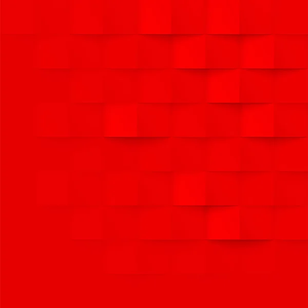 Resumen rojo 3d patrón geométrico vector ladrillo pared textura fondo — Vector de stock