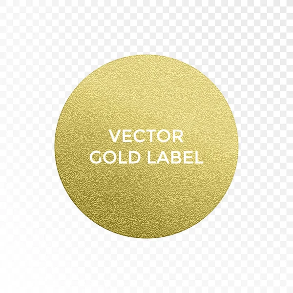 Vecteur étiquette d'or cercle paillettes d'or texture vecteur icône isolée — Image vectorielle
