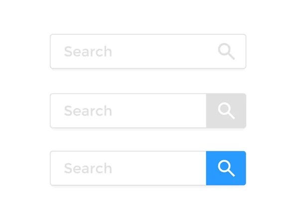 Arama çubuğu web sayfası Internet tarayıcı öğesi vektör simgeler şablonu — Stok Vektör