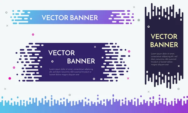 Modern banner design with flow liquid texture for presentation, web site, poster. — Stock Vector