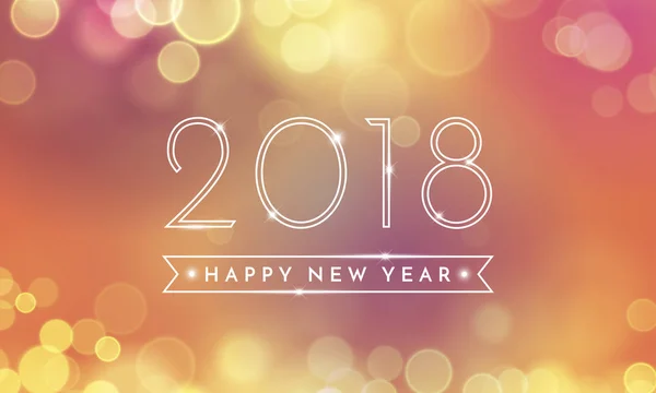 Szczęśliwy tło nowy rok 2018 tekstury z fajerwerkami Brokat. Wektor złota błyszczące tekstu i liczb. — Wektor stockowy