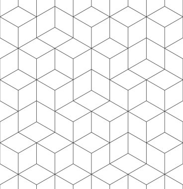 Geometrik soyut seamless modeli küp satır arka plan doku