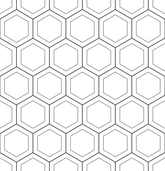 Abstrakte geometrische Hoenycomb nahtlose Muster Vektor hexagonal dreieckigen Hintergrund Gitterstruktur — Stockvektor