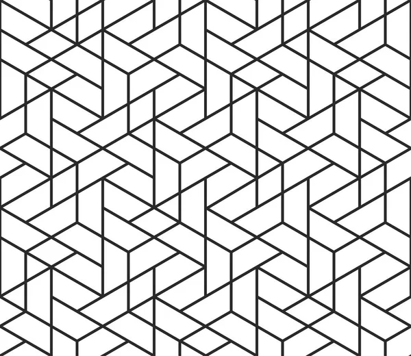 Geometrische abstrakte nahtlose Muster Würfellinien Hintergrundstruktur — Stockvektor