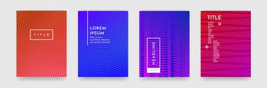 Soyut desen dokusu broşürü poster gradyan şablon vektörü seti