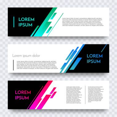 Modern web afiş vektör renk soyut şablonu