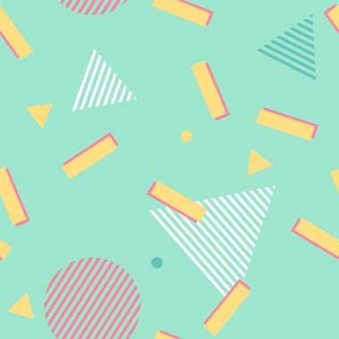 Soyut geometrik şekil desen vektör dikişsiz arka plan sanat duvar kağıdı