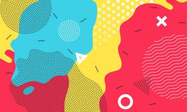 Renk splash düz desen arka plan sanat vektör duvar kağıdı