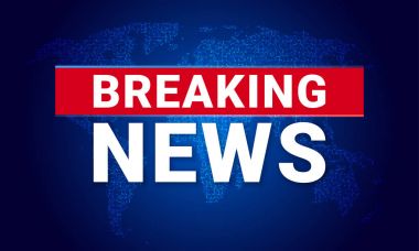 Haberler televizyon Tv ekran Dünya Haritası kırma Led ışıklar arka plan vektör tasarımı