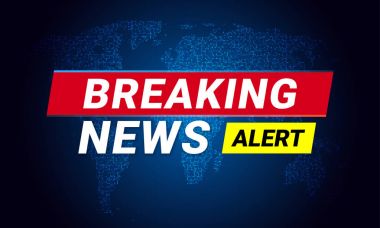 Haberler televizyon Tv ekran Dünya Haritası kırma Led ışıklar arka plan vektör tasarımı