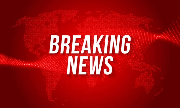 Haberler televizyon Tv ekran Dünya Haritası kırma Led ışıklar arka plan vektör tasarımı