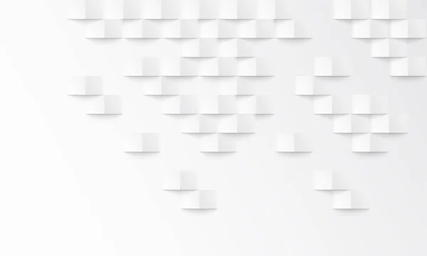 Abstrakte weiße Hintergrund mit Ziegel Schatten Vektor Textur Hintergrund Innenarchitektur — Stockvektor