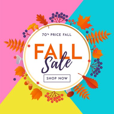 Sonbahar sonbahar satış poster indirim sahil yolu vektör sonbahar alışveriş Eylül için