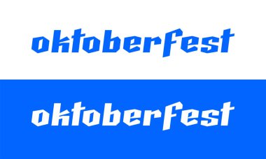 Oktoberfest bira Festivali metin amblemi Almanya.