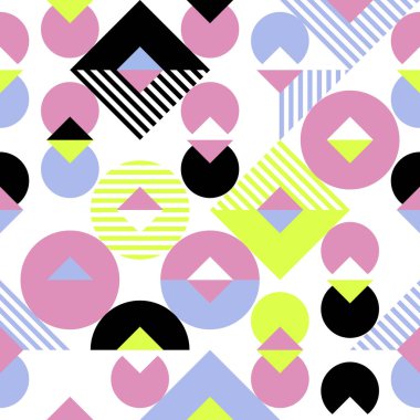 Mozaik soyut geometrik renk örneği desen arka plan vektör sorunsuz modern iç süsleme