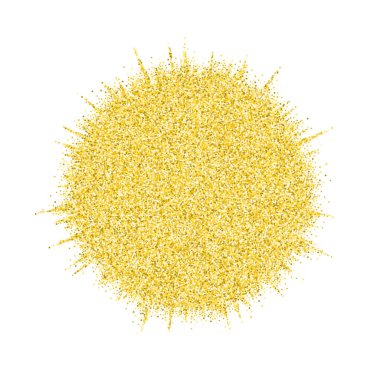 Altın glitter sıçrama veya altın ışıltılı cicrle sıçramak doku vektör arka plan