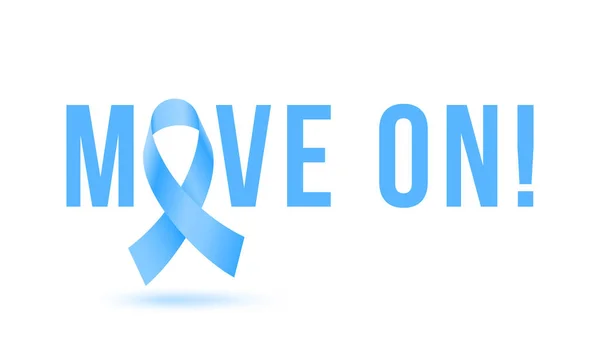 Movember männer gesundheit mann prostatakrebs bewusstsein november monat vektor blaues band — Stockvektor