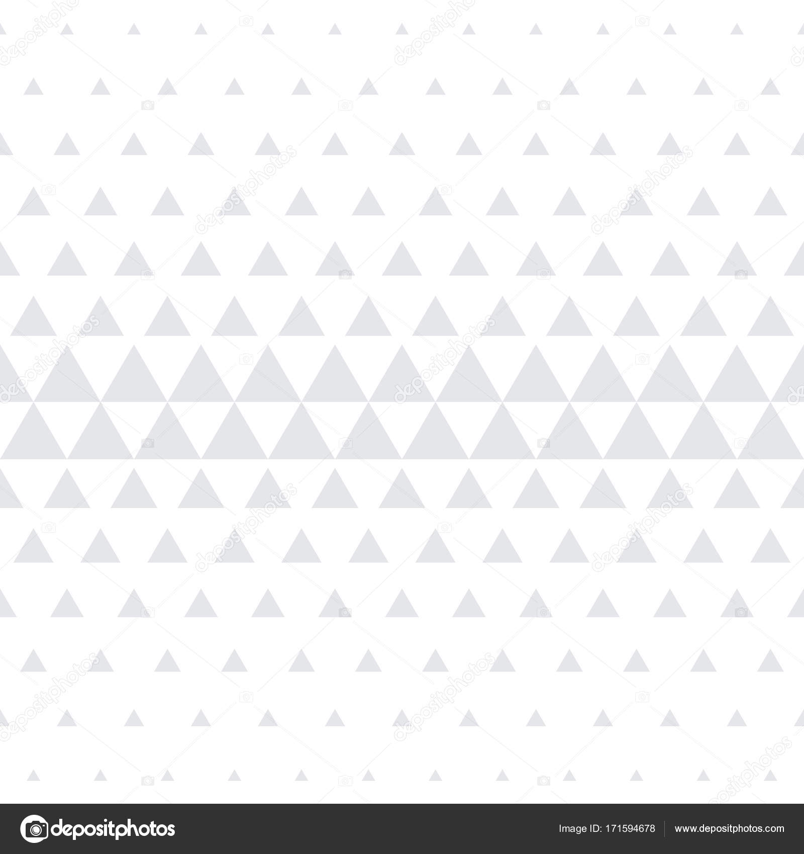 Triangle geometric pattern vector seamless abstract white halftone