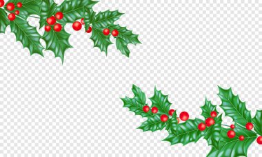 Noel yılbaşı tebrik kartı arka plan şablonu ağaç dalı holly çelenk