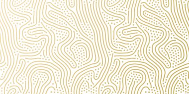 Noel tatili altın arka plan şablonu için tebrik kartı veya kağıt tasarım kaydırma. Noel ve yeni yıl sarmalayıcı sorunsuz altın konfeti arka plan için altın ve beyaz noktalı deseni vektör