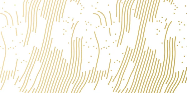 Plantilla de fondo de patrón dorado navideño para tarjeta de felicitación o diseño de papel de regalo. Patrón abstracto de oro vectorial para Navidad o Año Nuevo envoltura sin costuras brillante fondo blanco — Archivo Imágenes Vectoriales