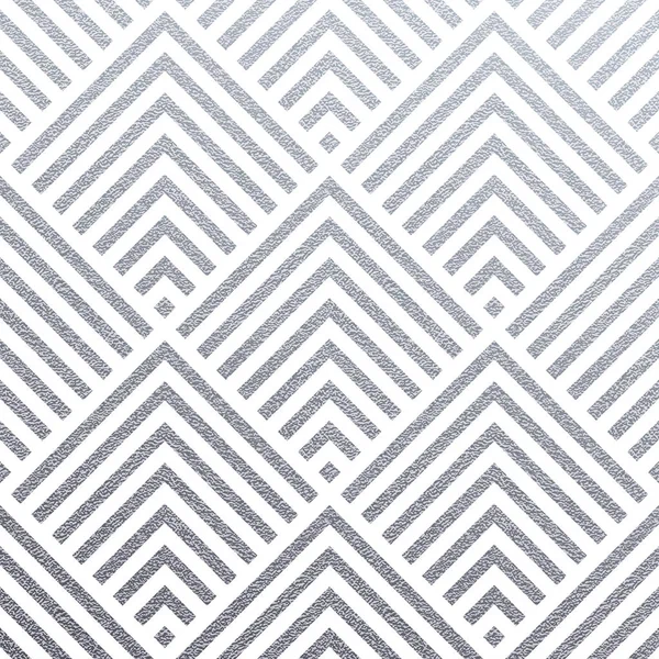 Abstrato padrão de prata geométrica fundo de azulejos sem costura de ornamento de malha quadrada ou triangular para modelo de design moderno. Fundo de geometria vetorial ou textura de brilho prata no fundo branco — Vetor de Stock