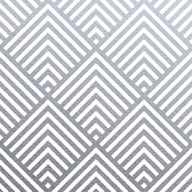 Soyut geometrik gümüş desen kare ya da üçgen kafes süsleme sorunsuz döşeme modern tasarım şablonunun arka plan. Vektör geometri zemin veya gümüş glitter doku beyaz arka plan üzerinde