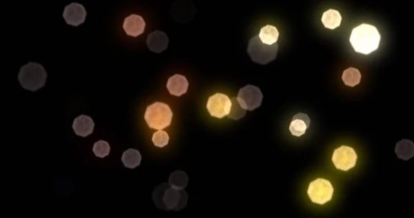 Bokeh Φως Χρυσό Λάμψη Glares Και Σωματίδια Glitter Φόντο Αφηρημένη — Φωτογραφία Αρχείου