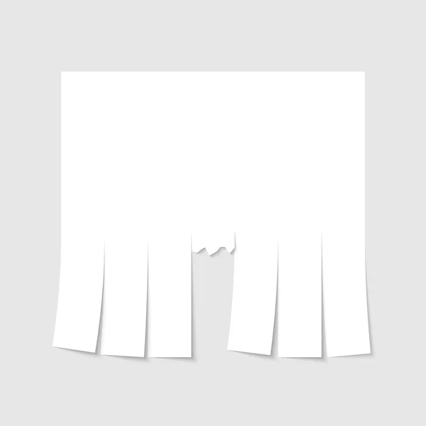 Plantilla de anuncio en blanco con hojas de corte . — Archivo Imágenes Vectoriales