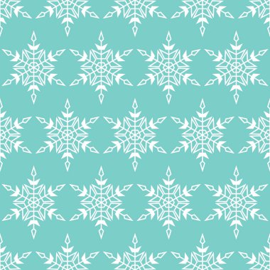 Kar taneleriyle kusursuz bir Noel deseni. Vektör tatil dokusu.