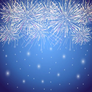 Havai fişek renkli vektör arka plan