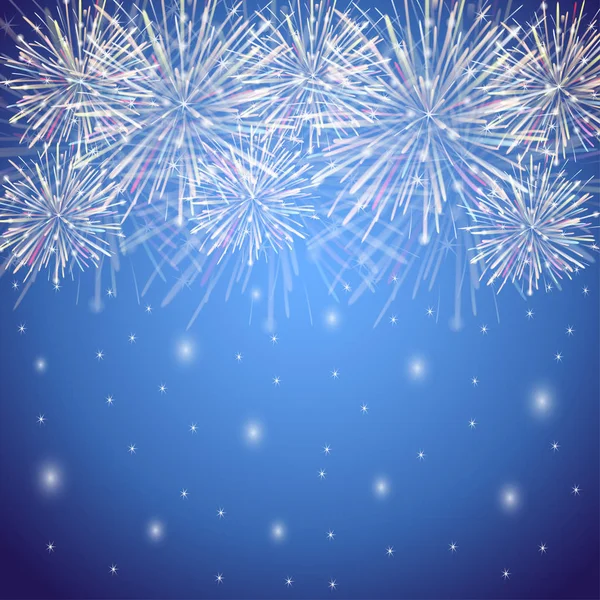 Havai fişek renkli vektör arka plan