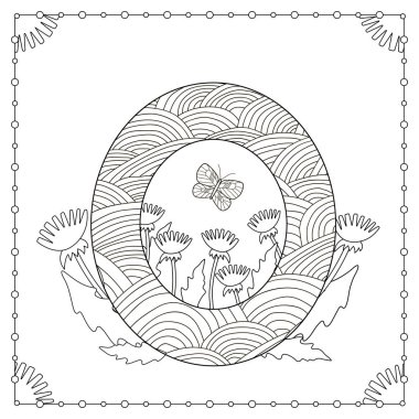 Alfabe boyama sayfası.