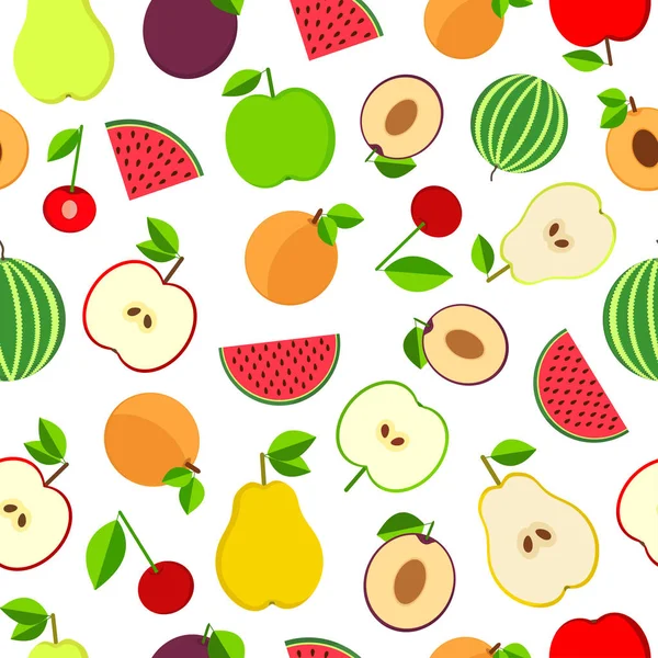 Vektor nahtlose Muster aus Früchten — Stockvektor