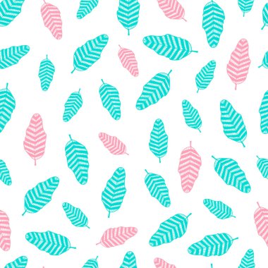 Renkli tüyler üzerinden seamless modeli