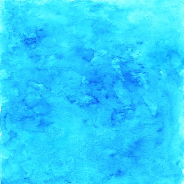 Soyut mavi suluboya arka plan. El çizimi illüstrasyon. 