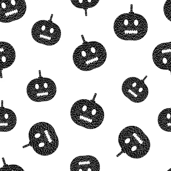 Nahtlose Muster aus den kreativen Kürbissen. halloween — Stockvektor