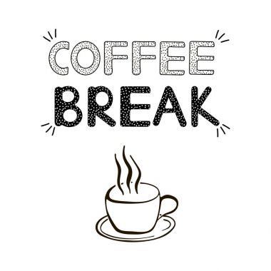 Kahve molası arka plan.